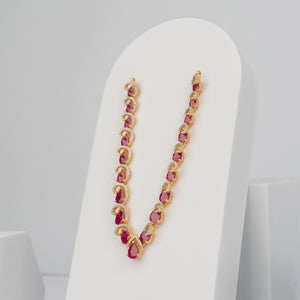Crimson Radiance Necklace - Saroki jewels