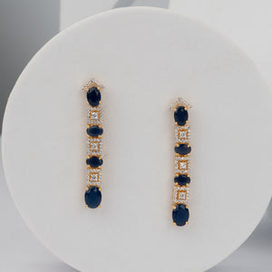 Noir Linea Earrings - Saroki jewels