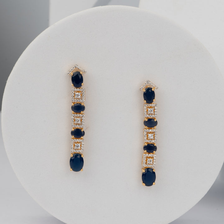 Noir Linea Earrings - Saroki jewels