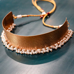 Aanya Pearl Choker - Saroki jewels