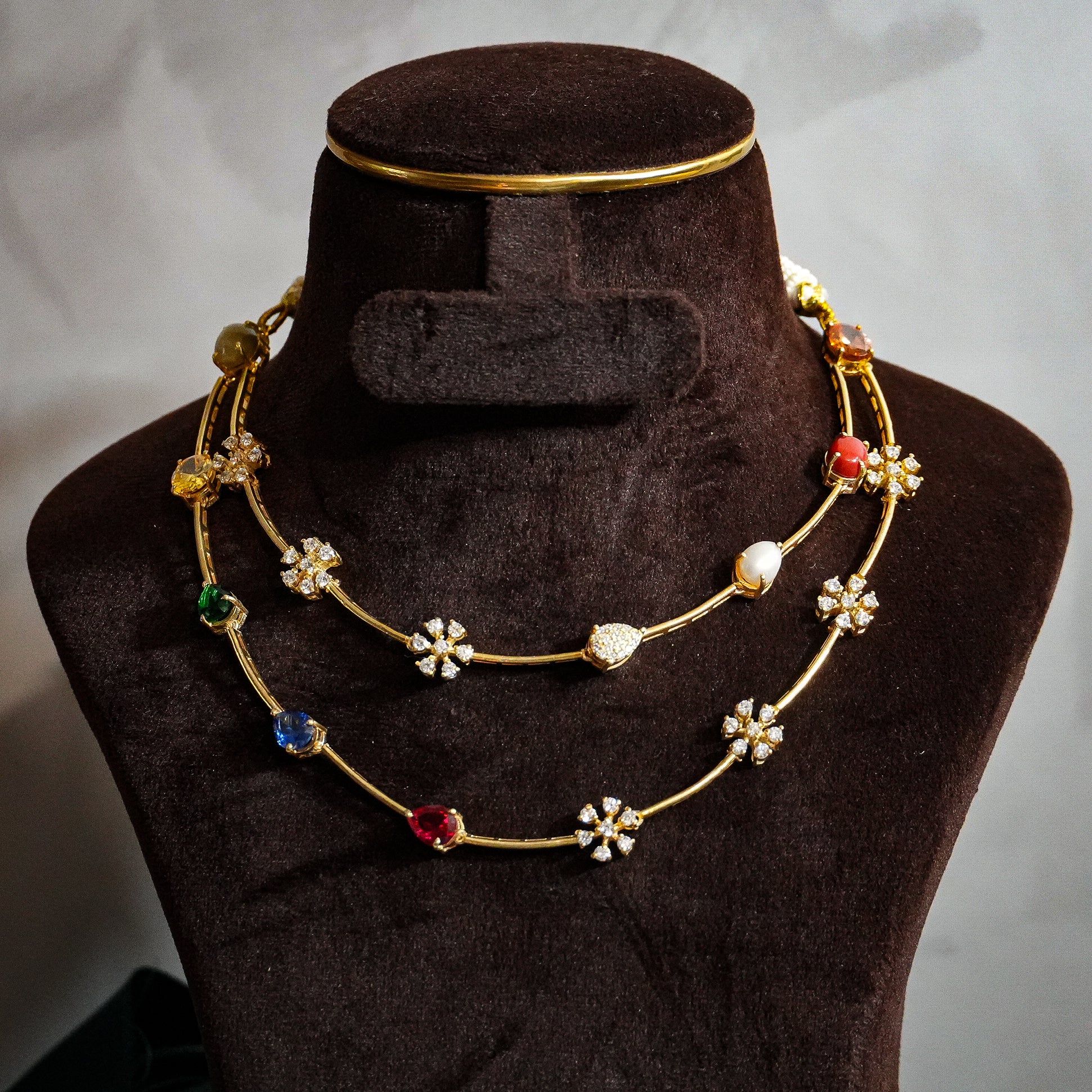 Navrang Maharani Necklace - Saroki jewels