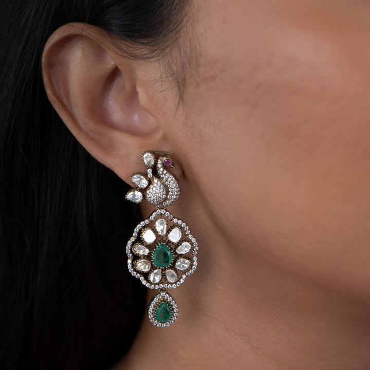 Mayura Bloom Earrings - Saroki jewels