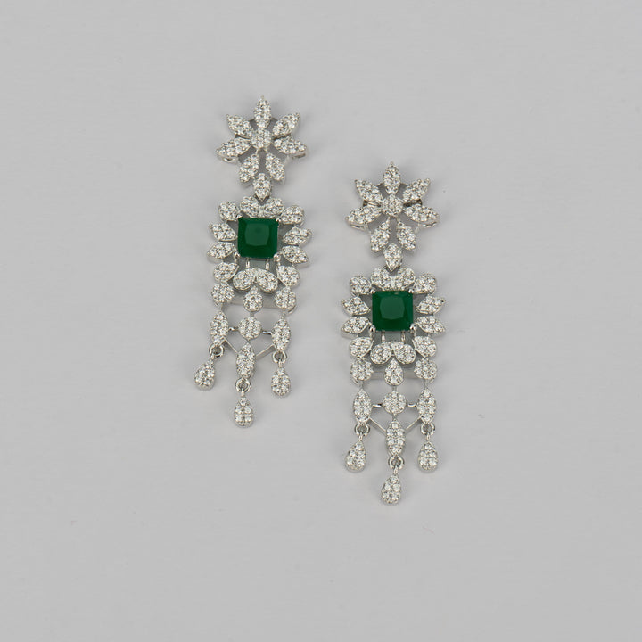 Emerald Cascade Earrings - Saroki jewels