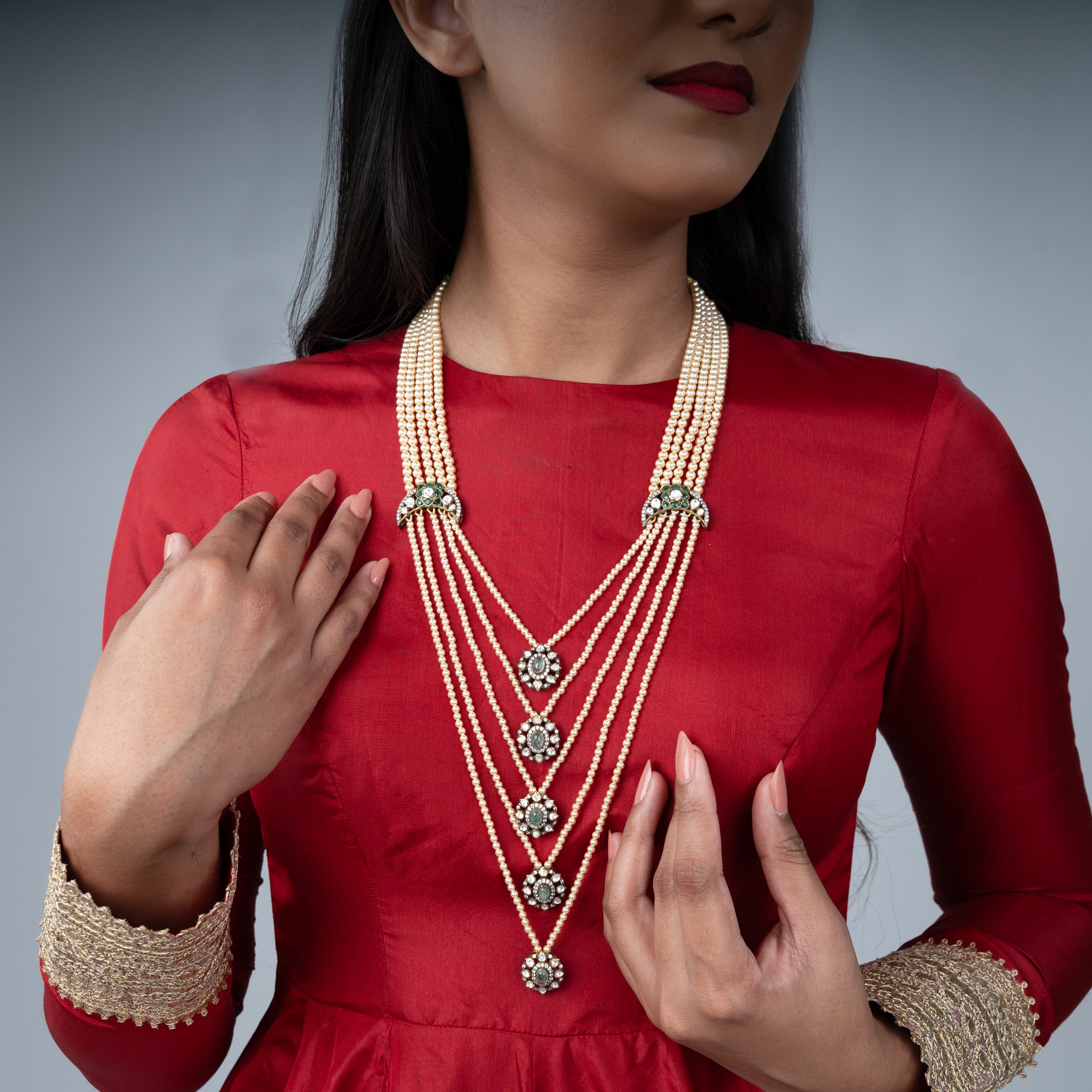 Aurora Ruby Necklace - Saroki jewels
