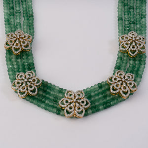 Teardrop Ruby & Diamond Necklace - Saroki jewels