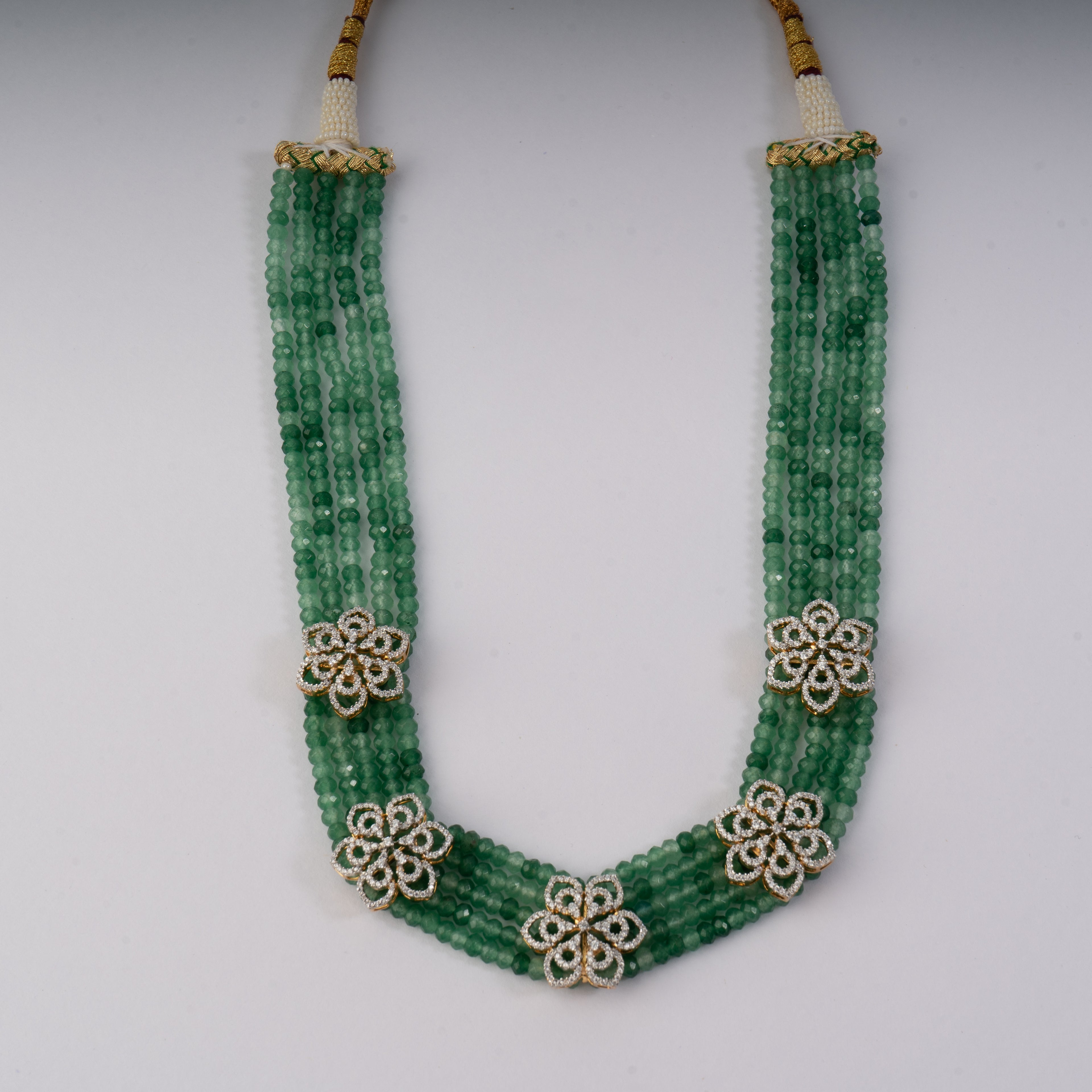 Teardrop Ruby & Diamond Necklace - Saroki jewels