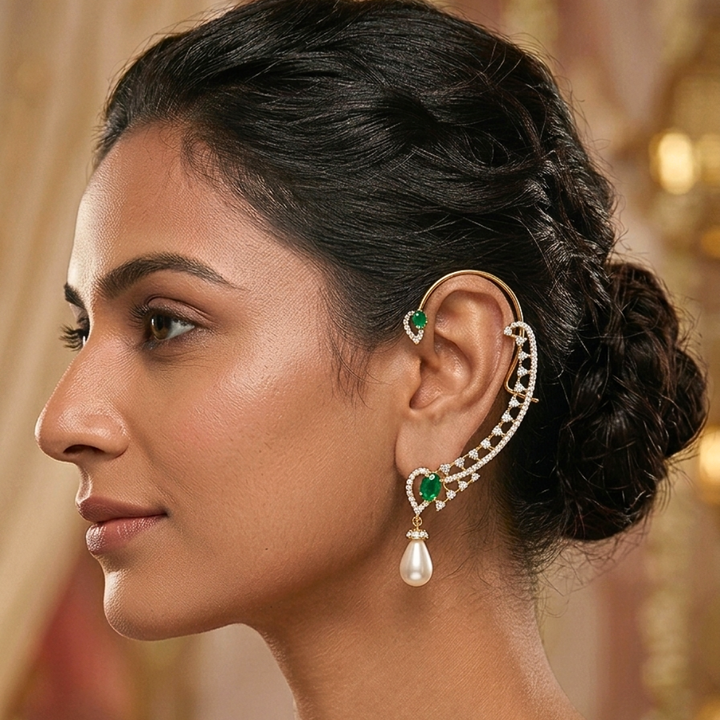 Ratnaprabha Ear Cuff - Saroki jewels