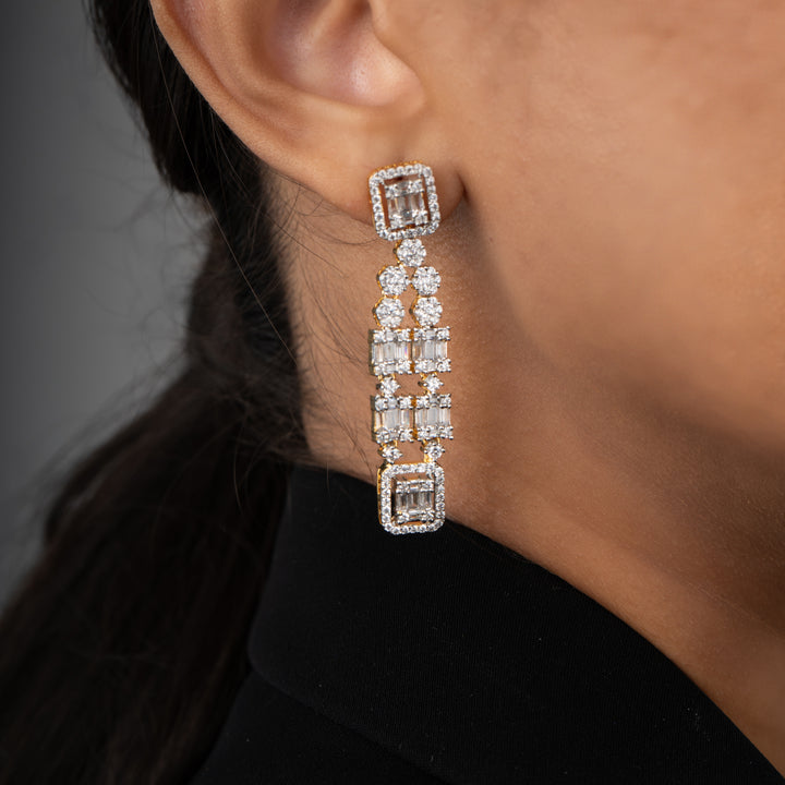 Valen Grid Earrings - Saroki jewels