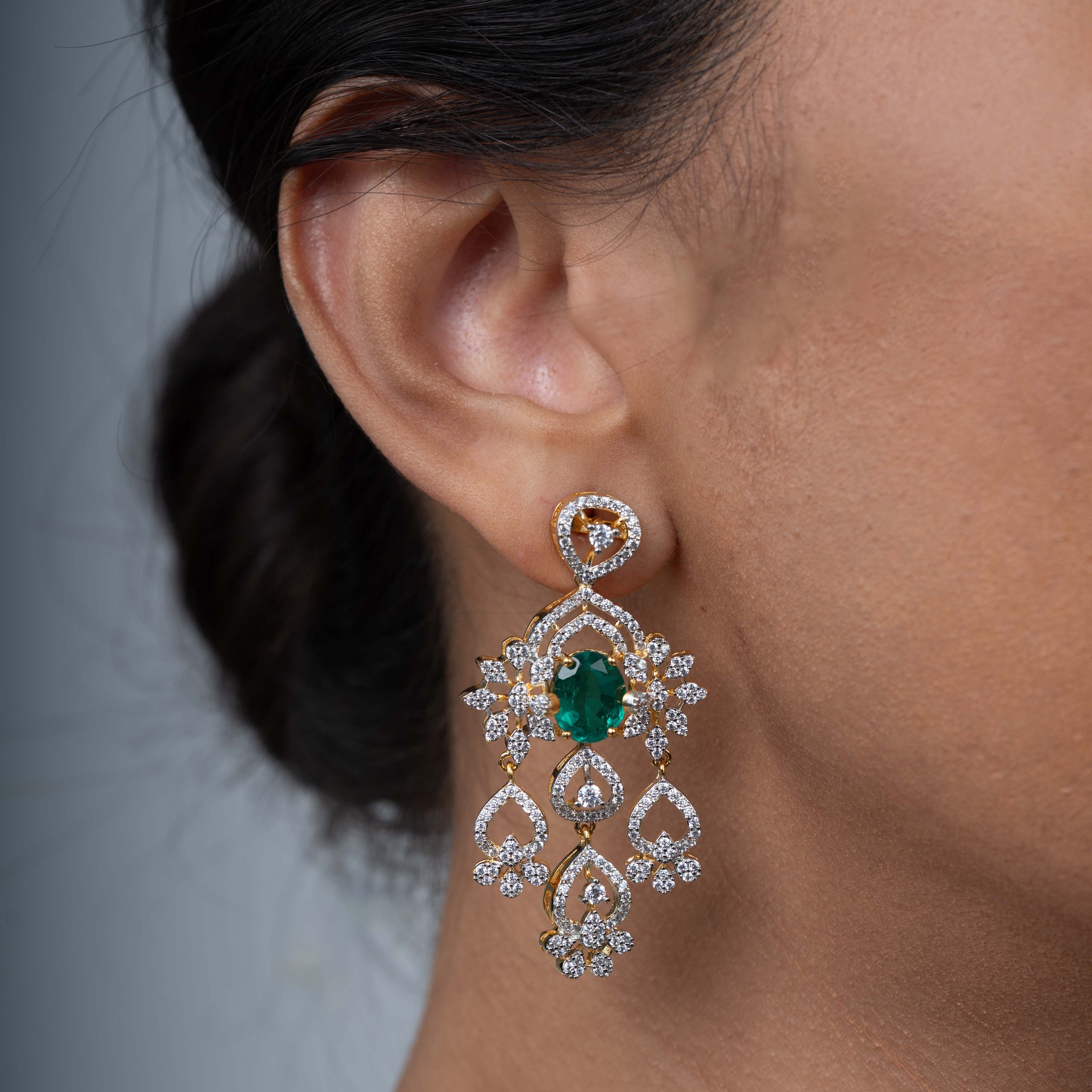 Aaranya Drop Earrings - Saroki jewels