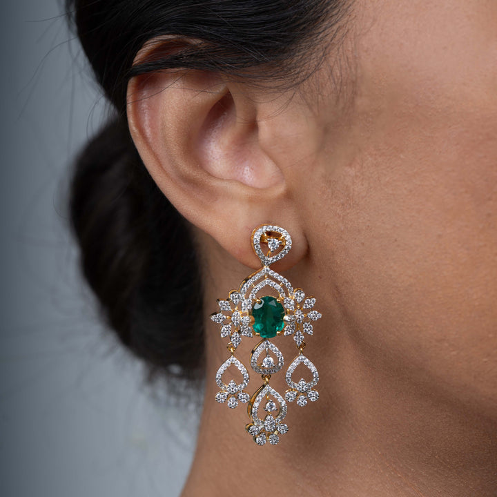 Aaranya Drop Earrings - Saroki jewels