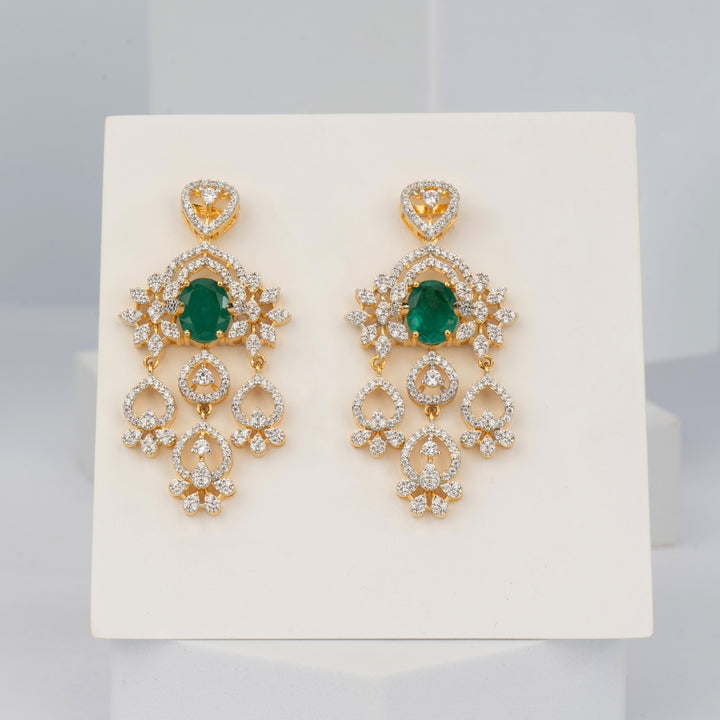 Aaranya Drop Earrings - Saroki jewels