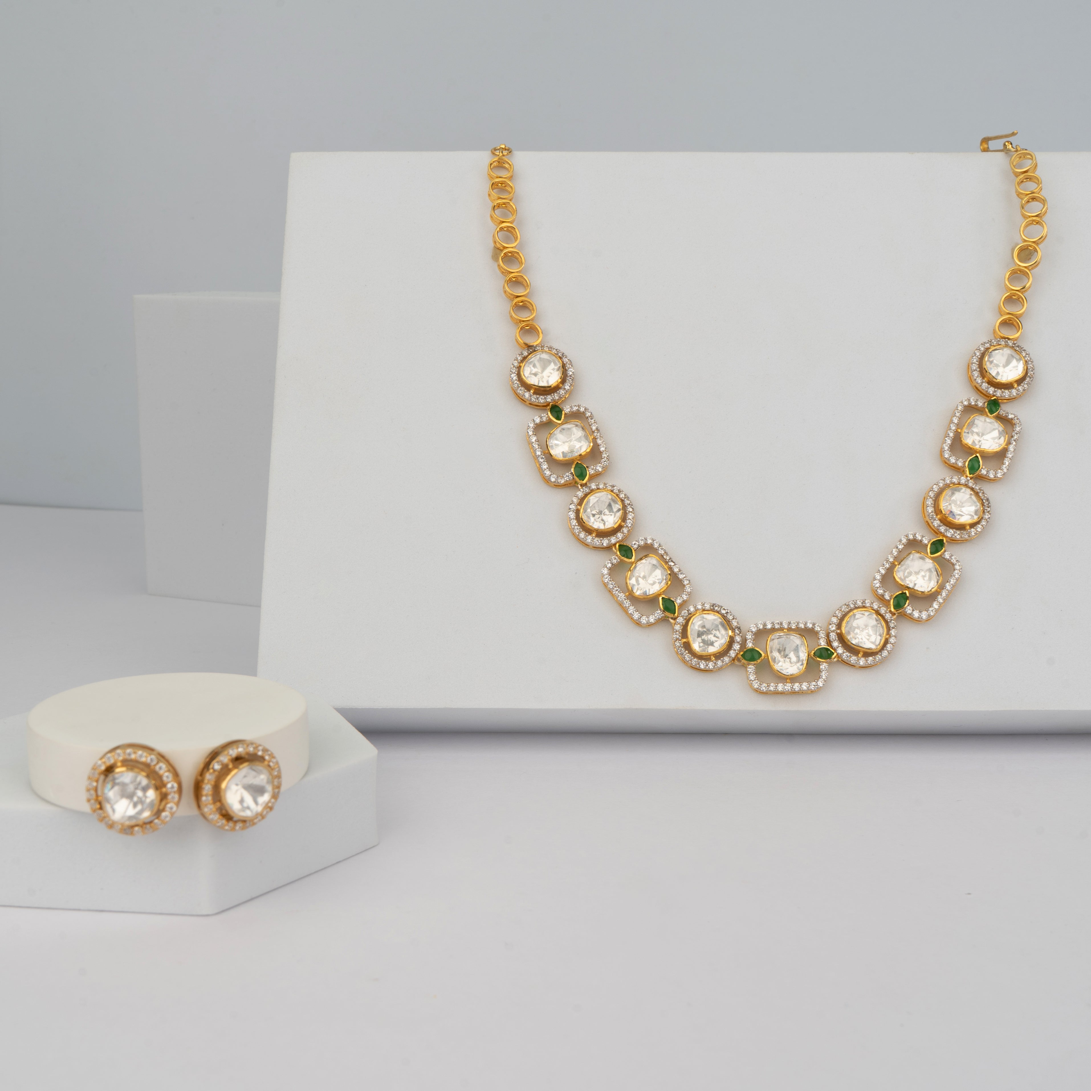 Keya Necklace Set - Saroki jewels