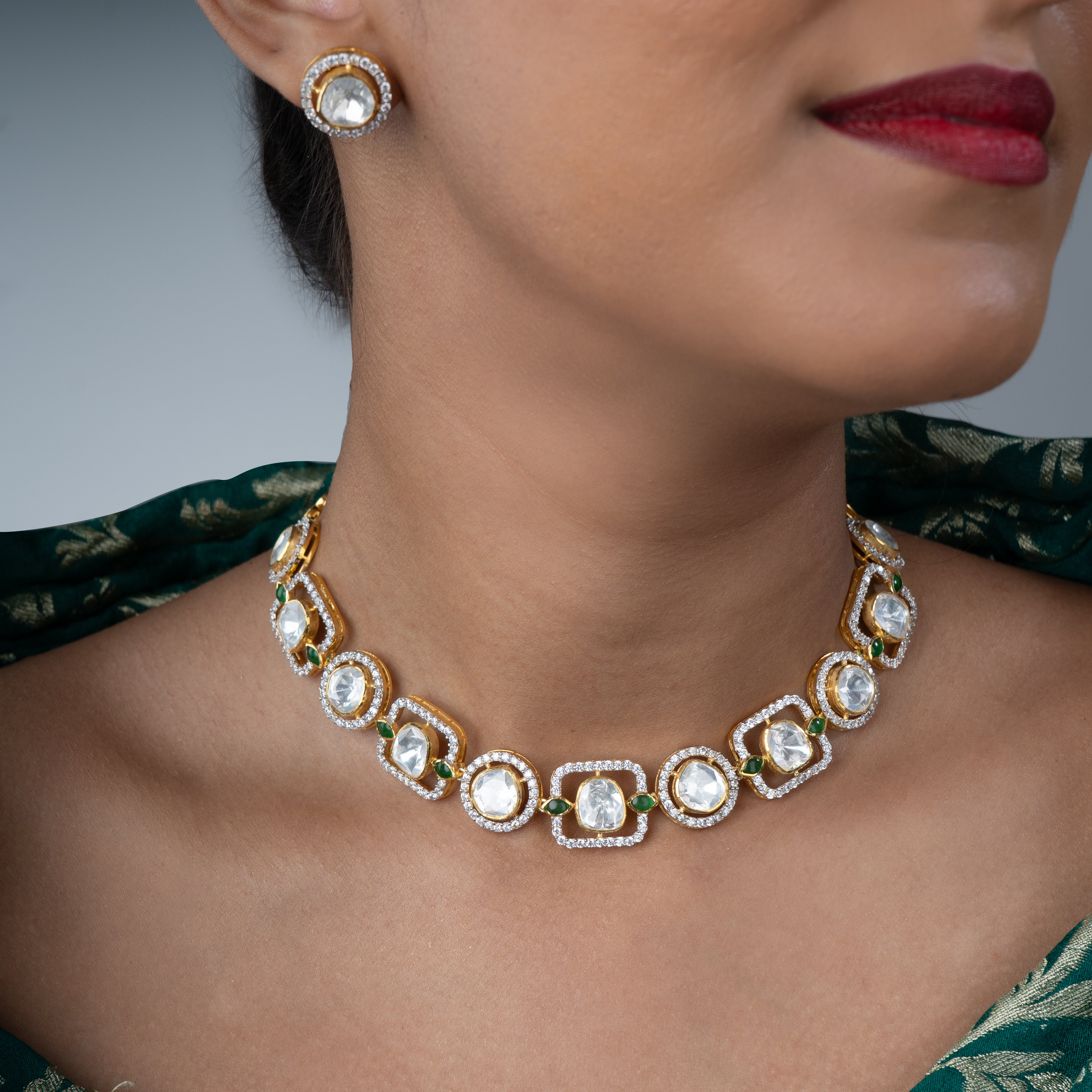 Keya Necklace Set - Saroki jewels