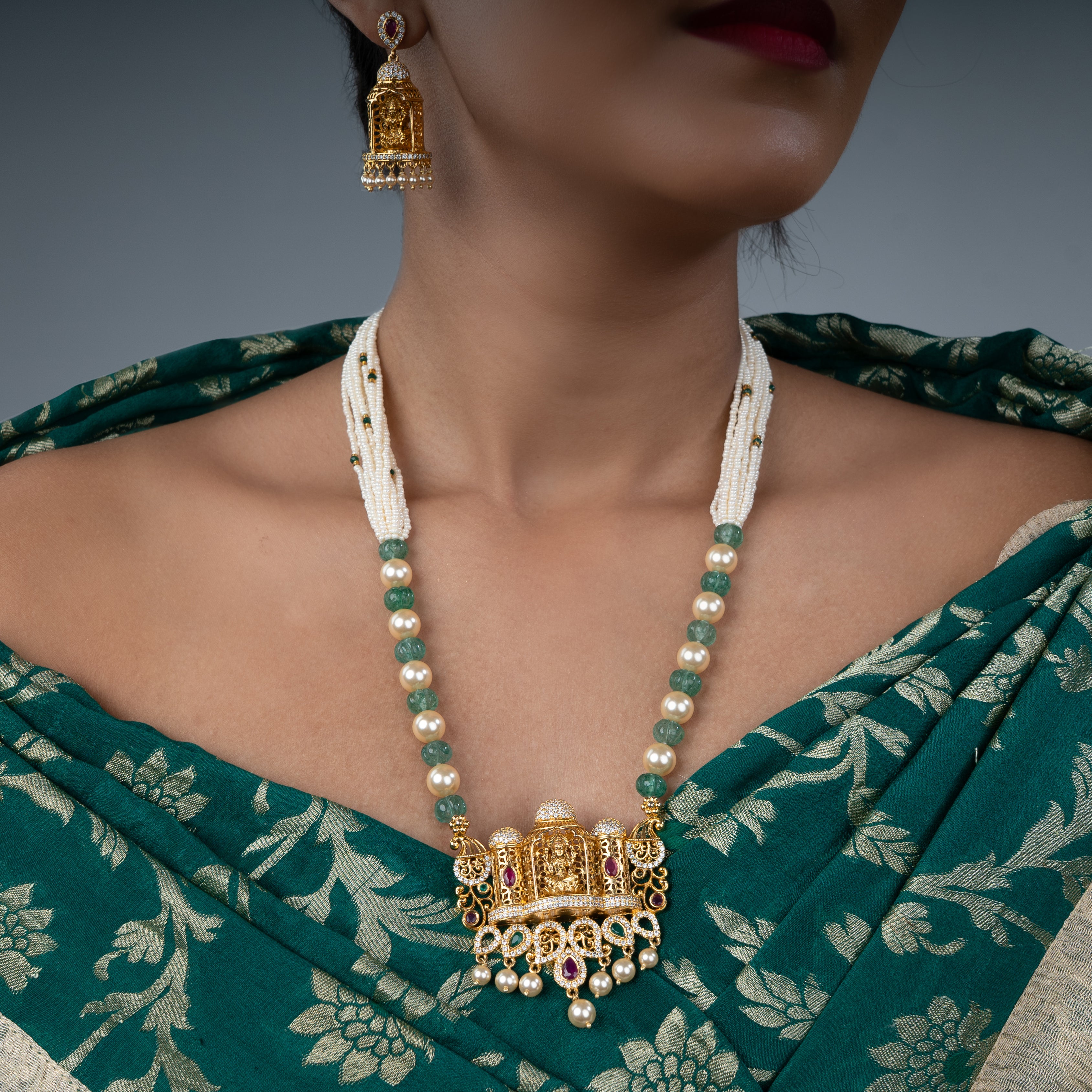 Mahalakshmi Temple Necklace - Saroki jewels