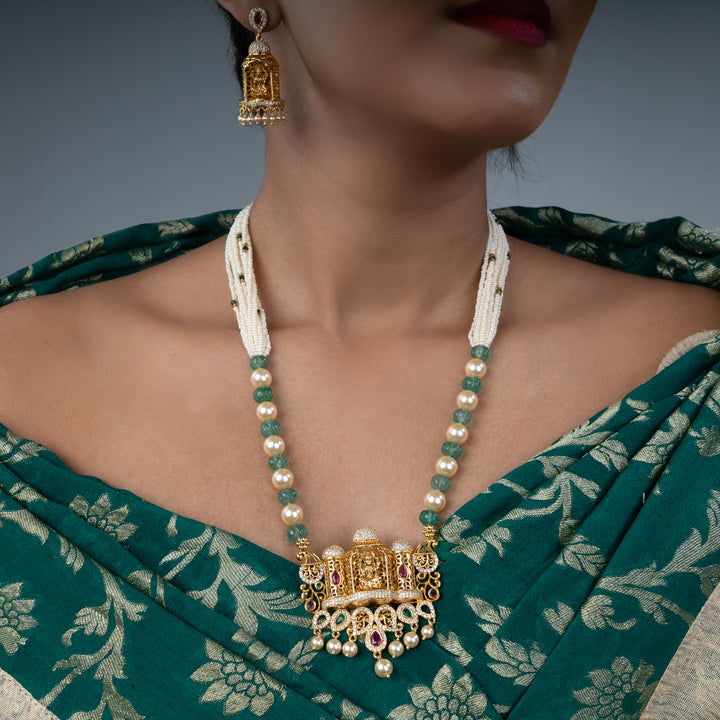 Mahalakshmi Temple Necklace - Saroki jewels