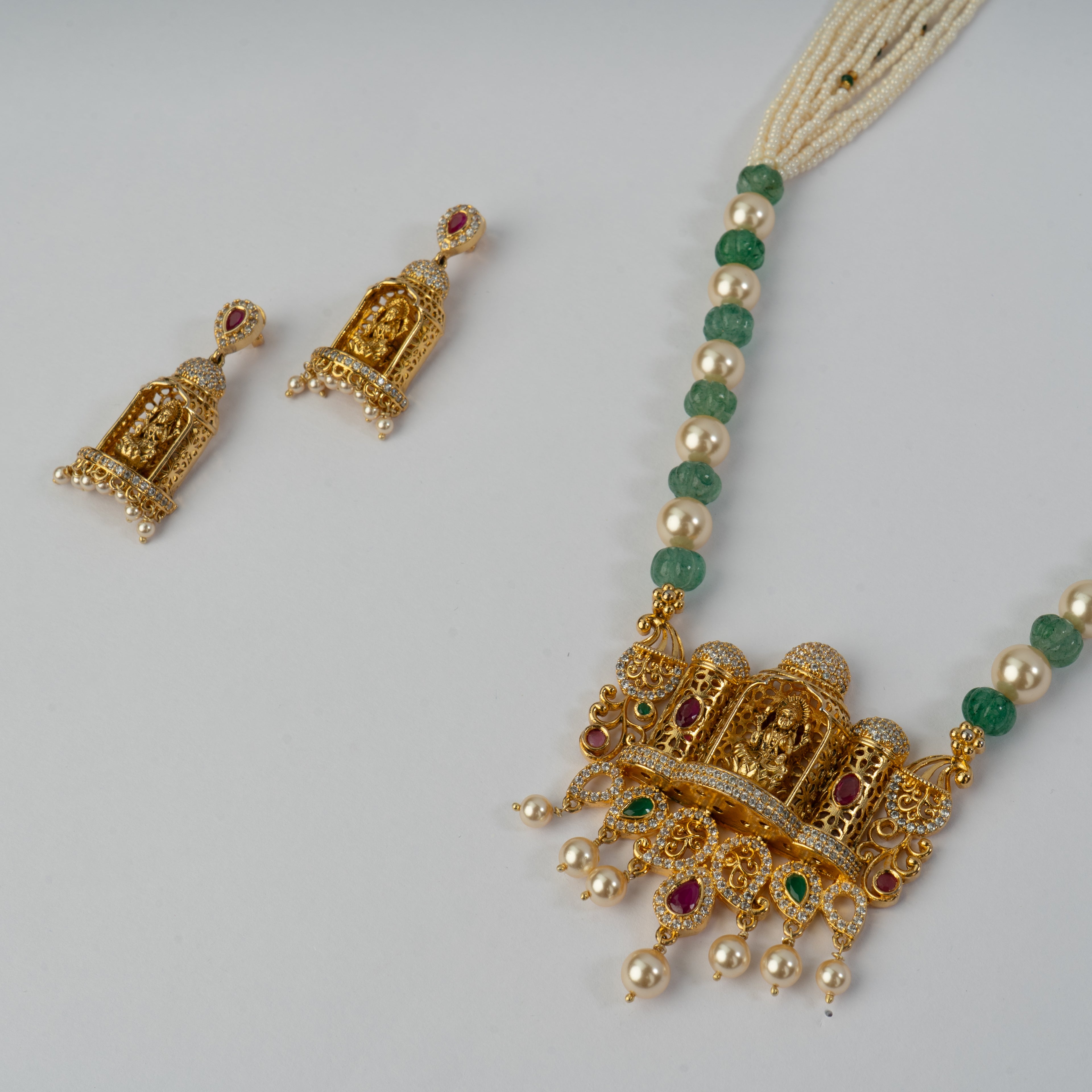Mahalakshmi Temple Necklace - Saroki jewels