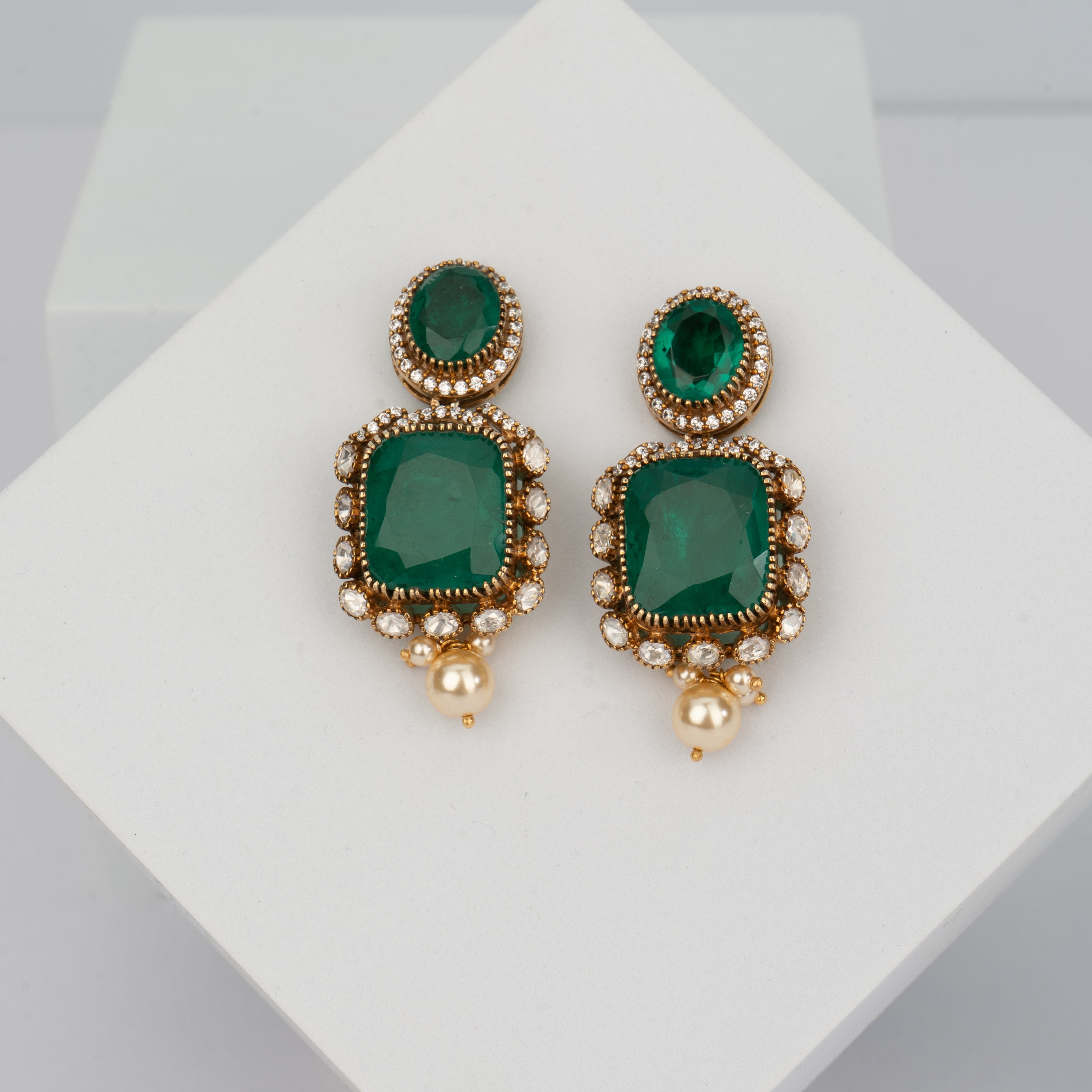 The Emerald Heirloom Drops - Saroki jewels