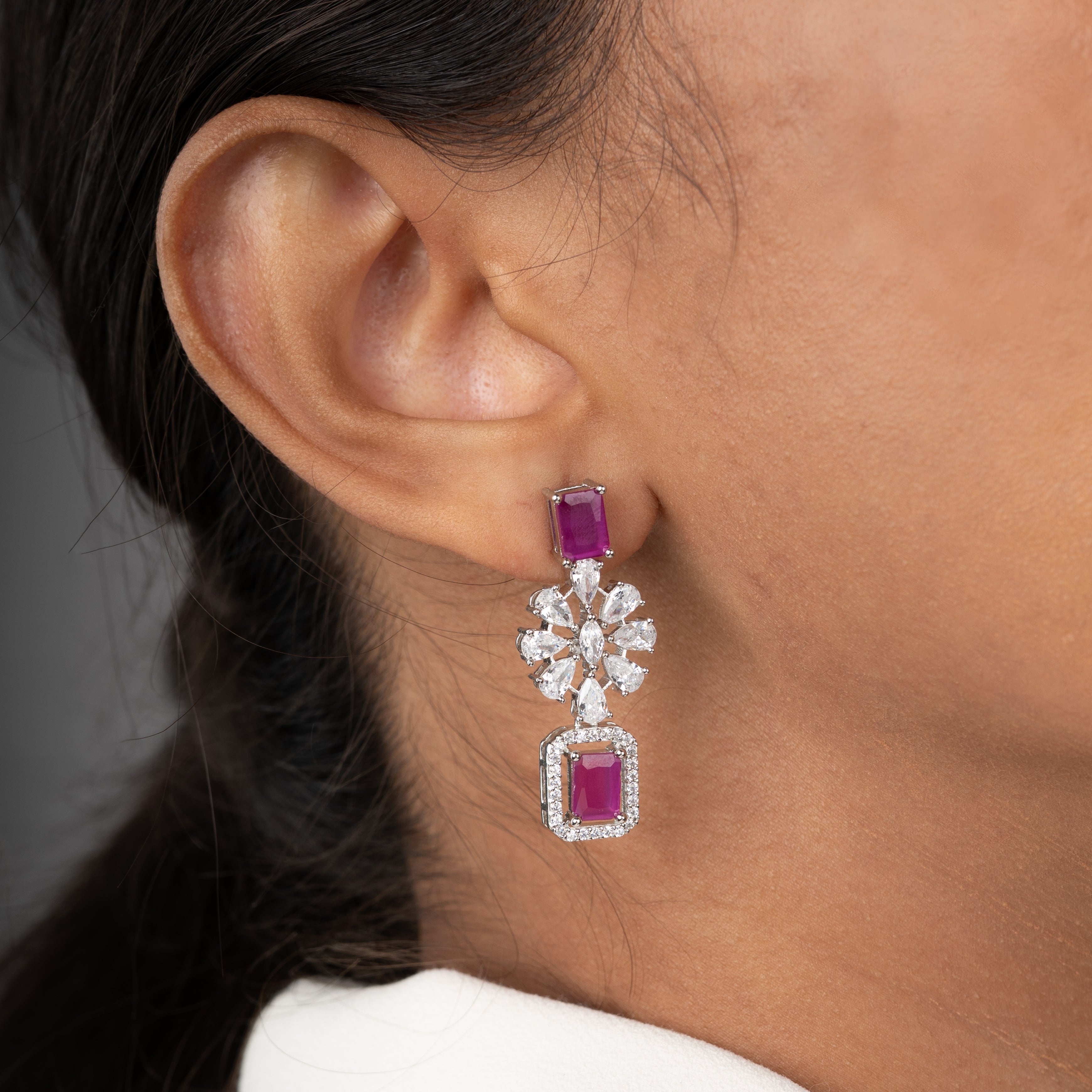 The Velvette Flora Earrings - Saroki jewels
