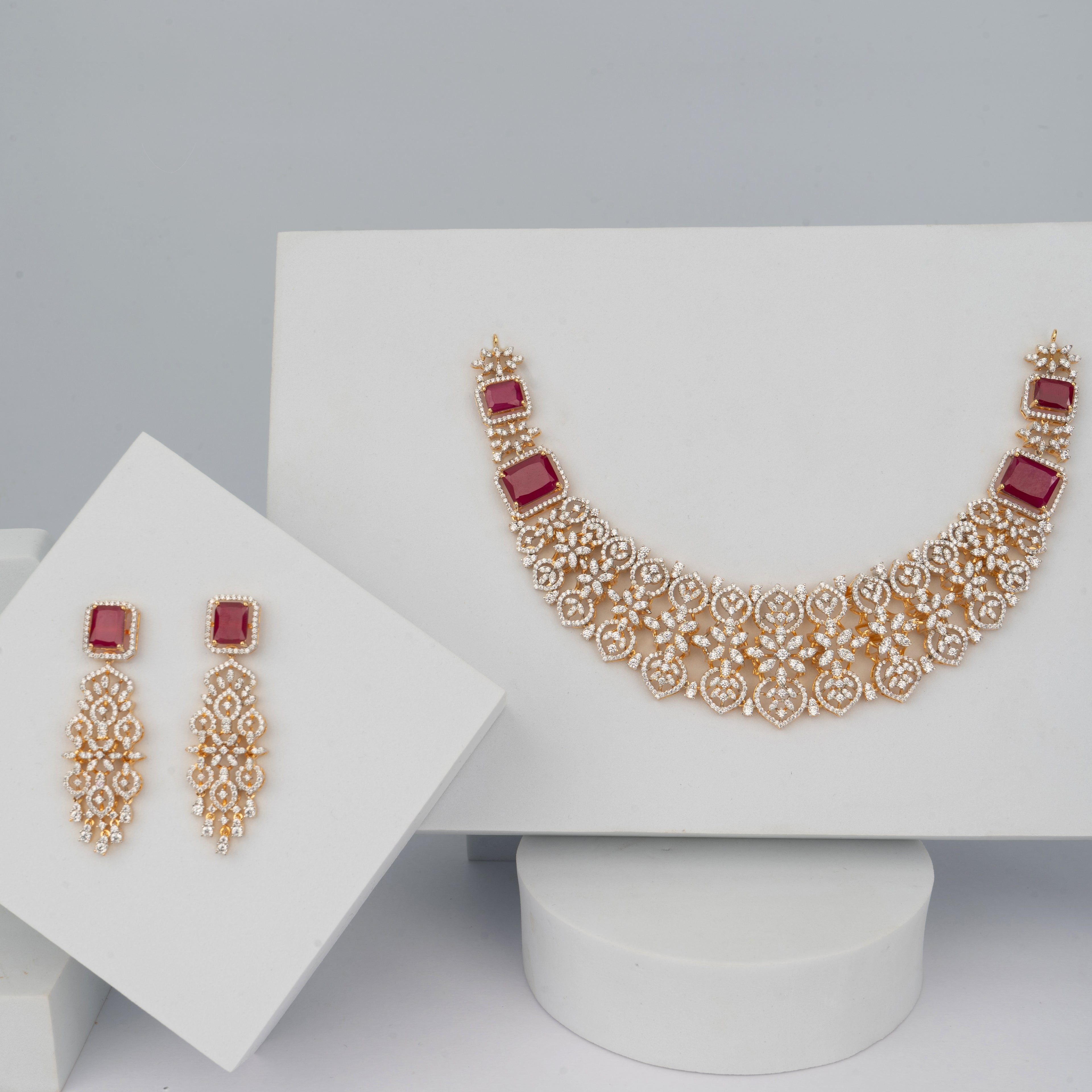 Ruhira necklace set - Saroki jewels