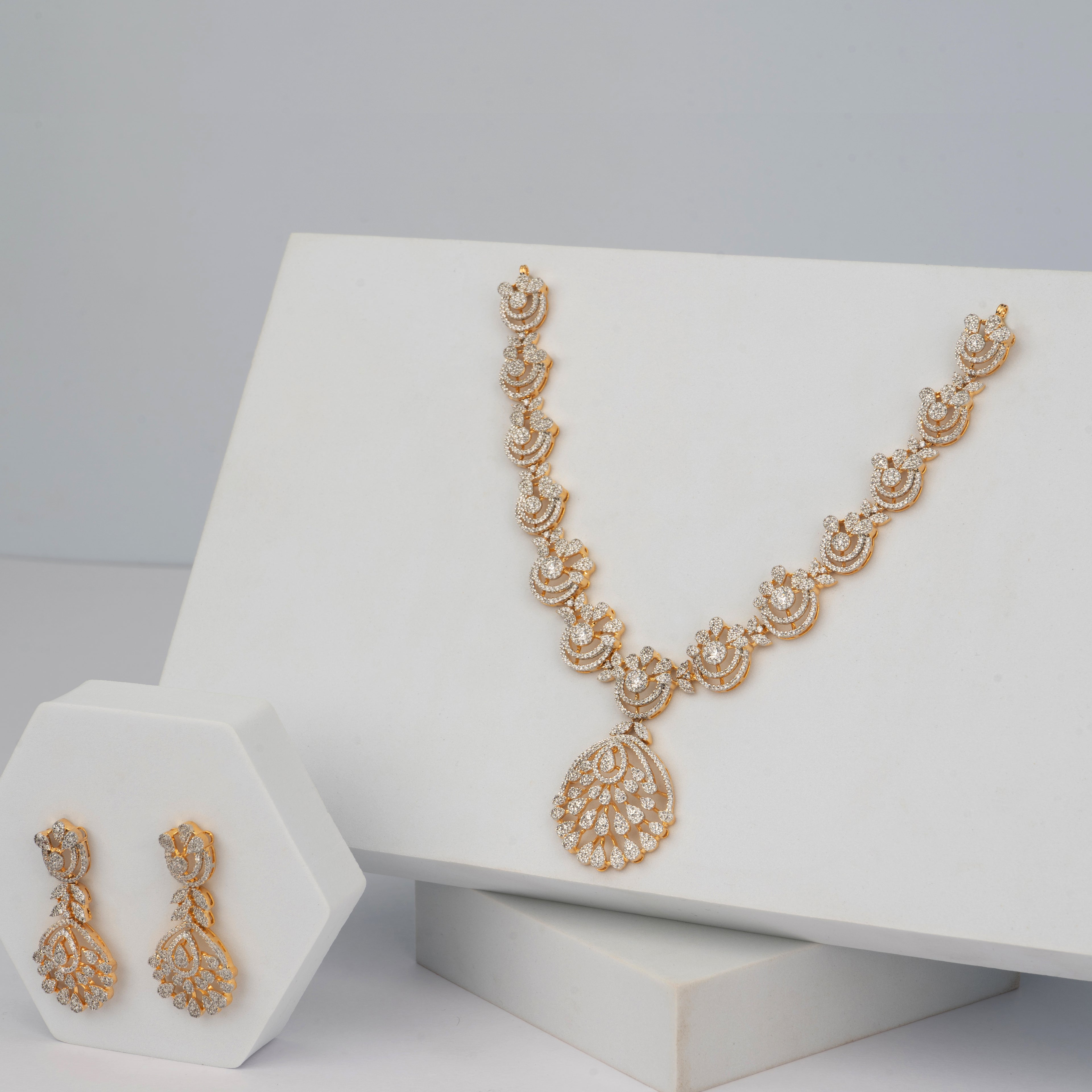 The Avira Necklace Set - Saroki jewels