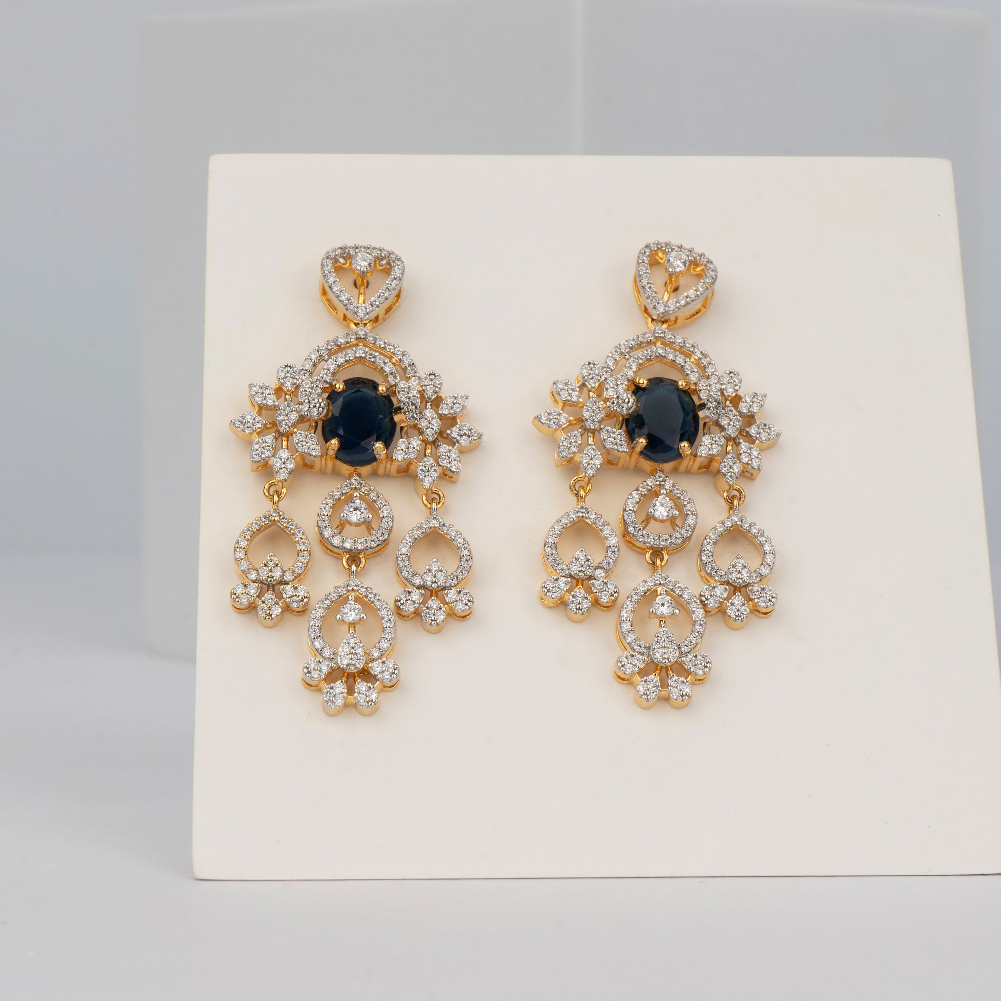 Serenya Blue Earrings - Saroki jewels