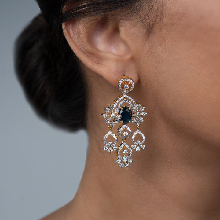 Serenya Blue Earrings - Saroki jewels