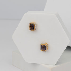 Reya Vine Studs - Saroki jewels