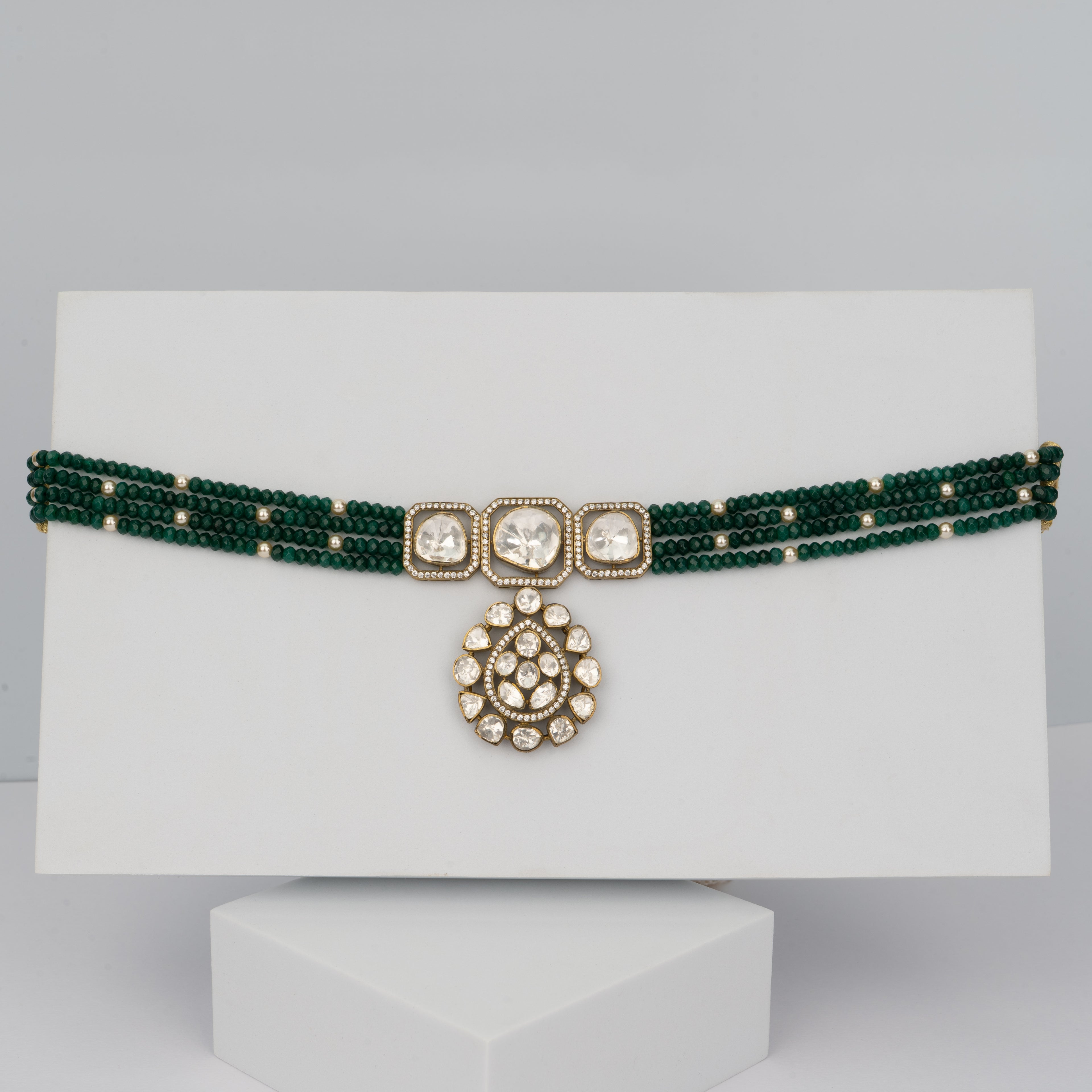 Polki Viraasat Choker - Saroki jewels