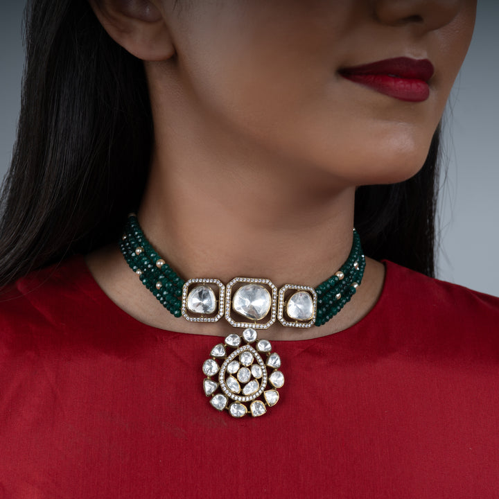 Polki Viraasat Choker - Saroki jewels