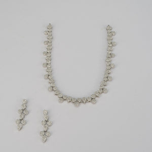 Starlight Cascade Necklace Set - Saroki jewels