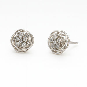Rosette Studs - Saroki jewels