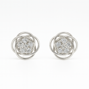 Rosette Studs - Saroki jewels