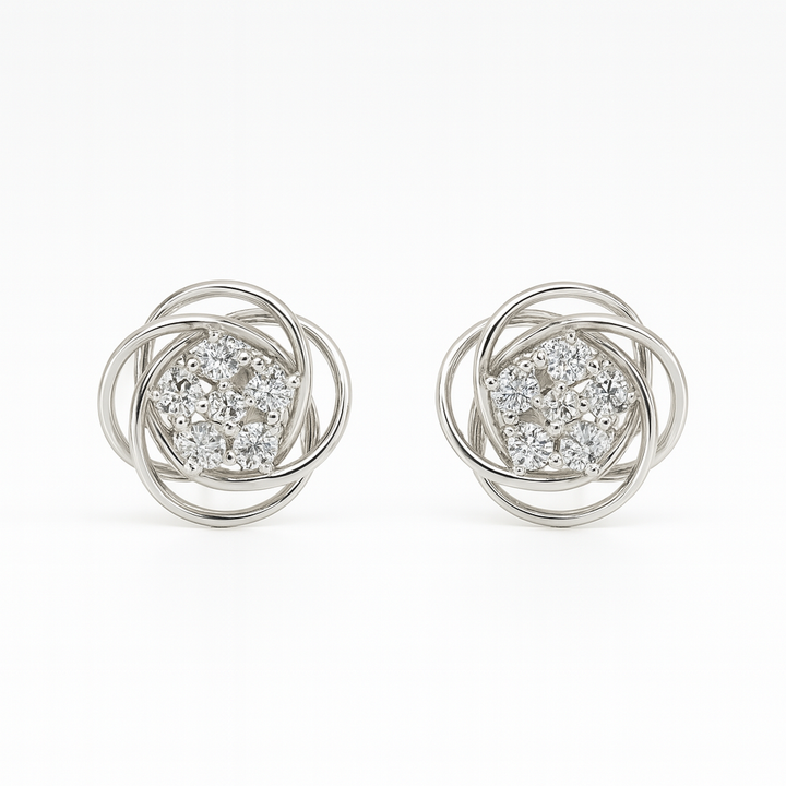 Rosette Studs - Saroki jewels