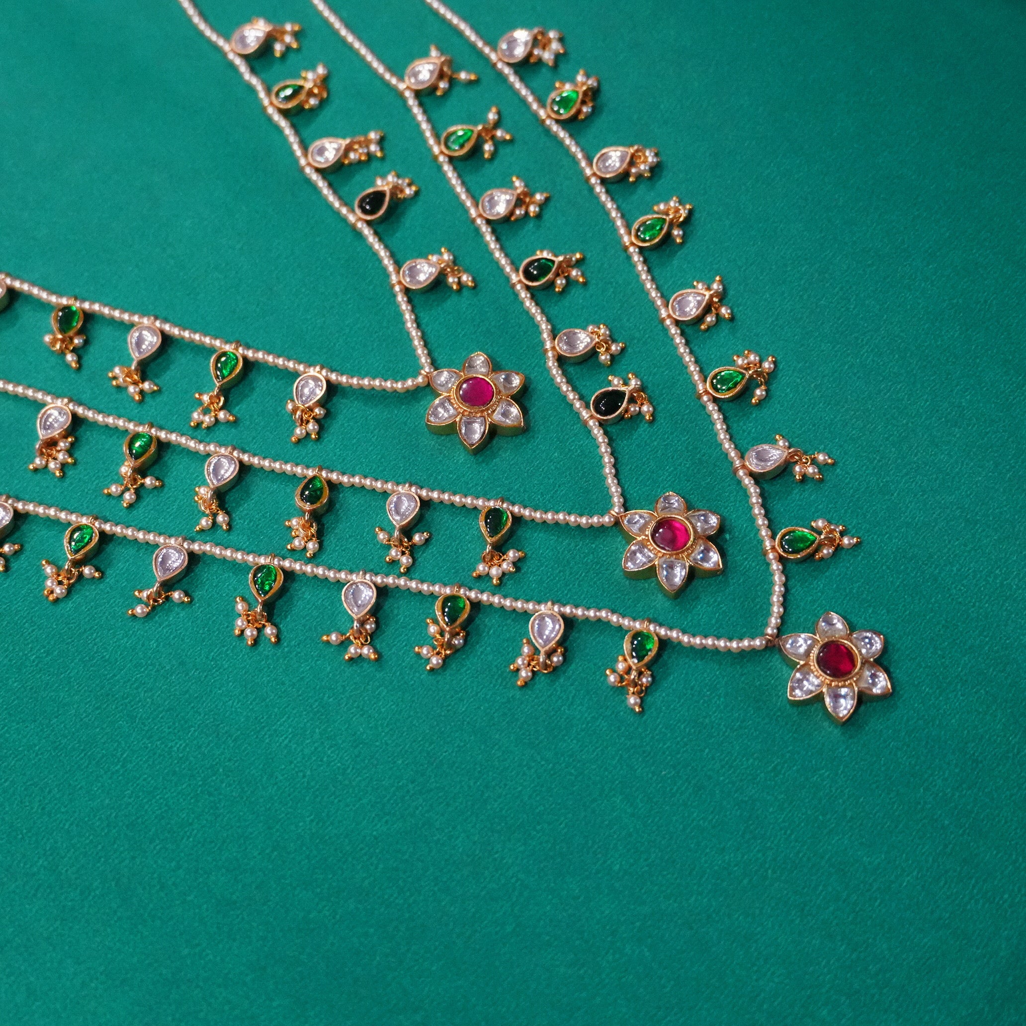 Kundan Mohini Layered Haar - Saroki jewels