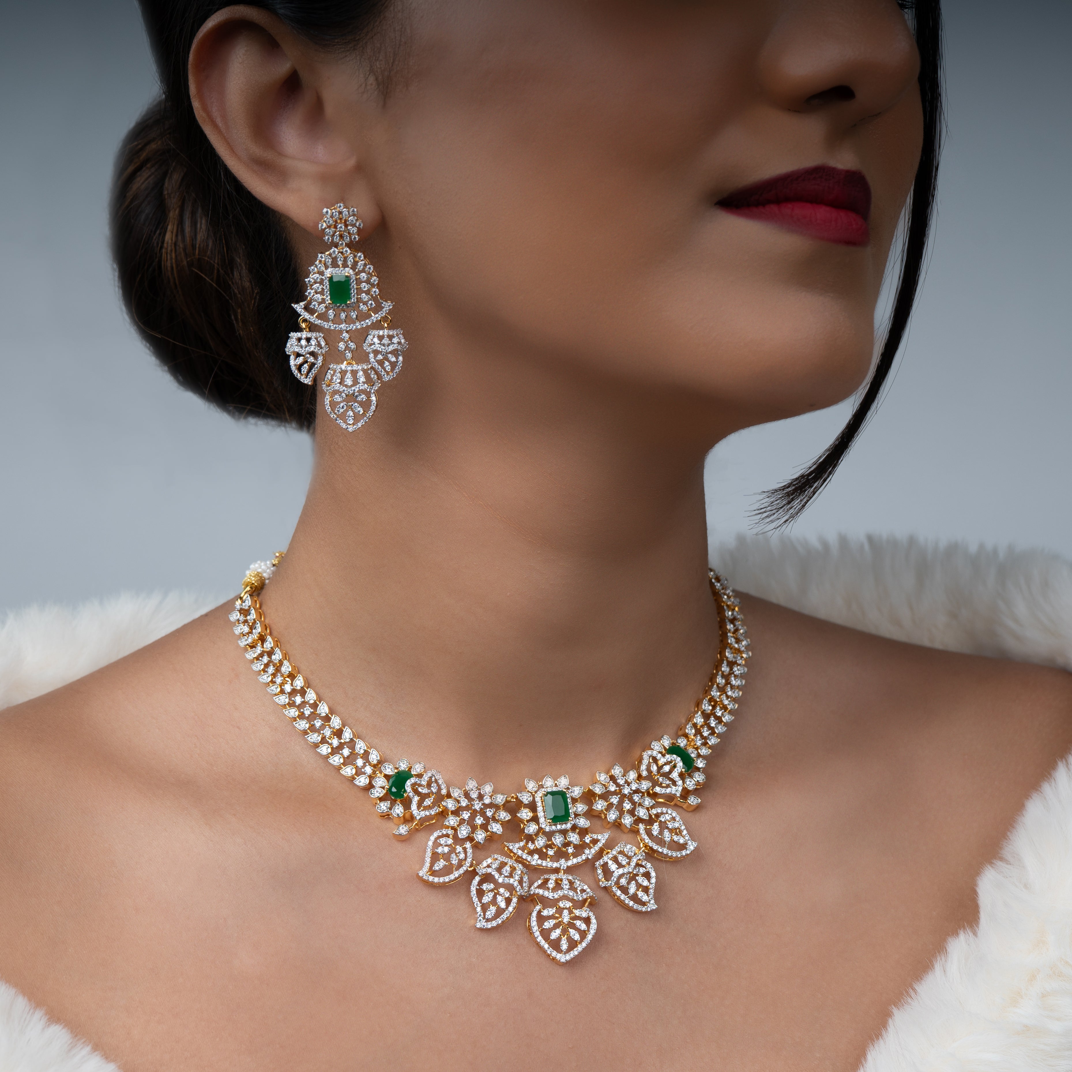 Tanirika necklace set - Saroki jewels