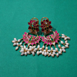 Kundan Phool Jhumka - Saroki jewels