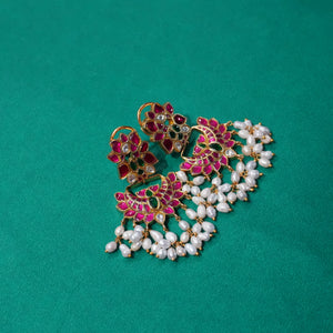 Kundan Phool Jhumka - Saroki jewels