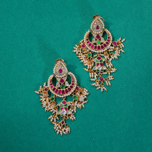 Kundan Mayuri Chandbali - Saroki jewels