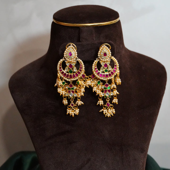 Kundan Mayuri Chandbali - Saroki jewels