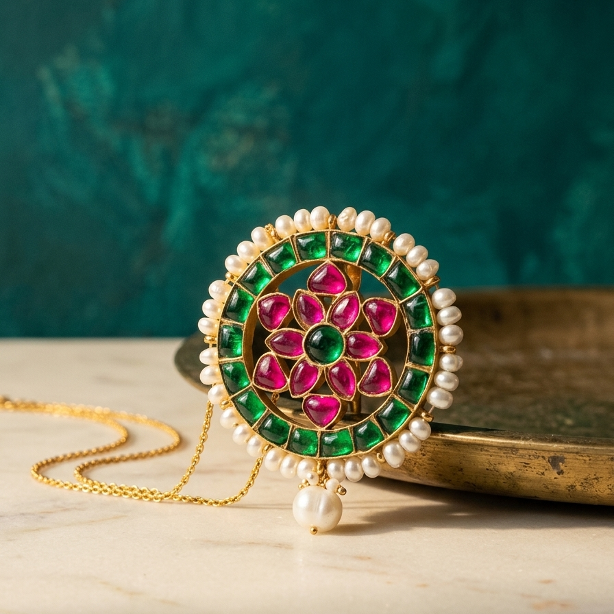 Ratnashree Pendant - Saroki jewels