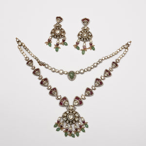 Devanshi Necklace Set - Saroki jewels