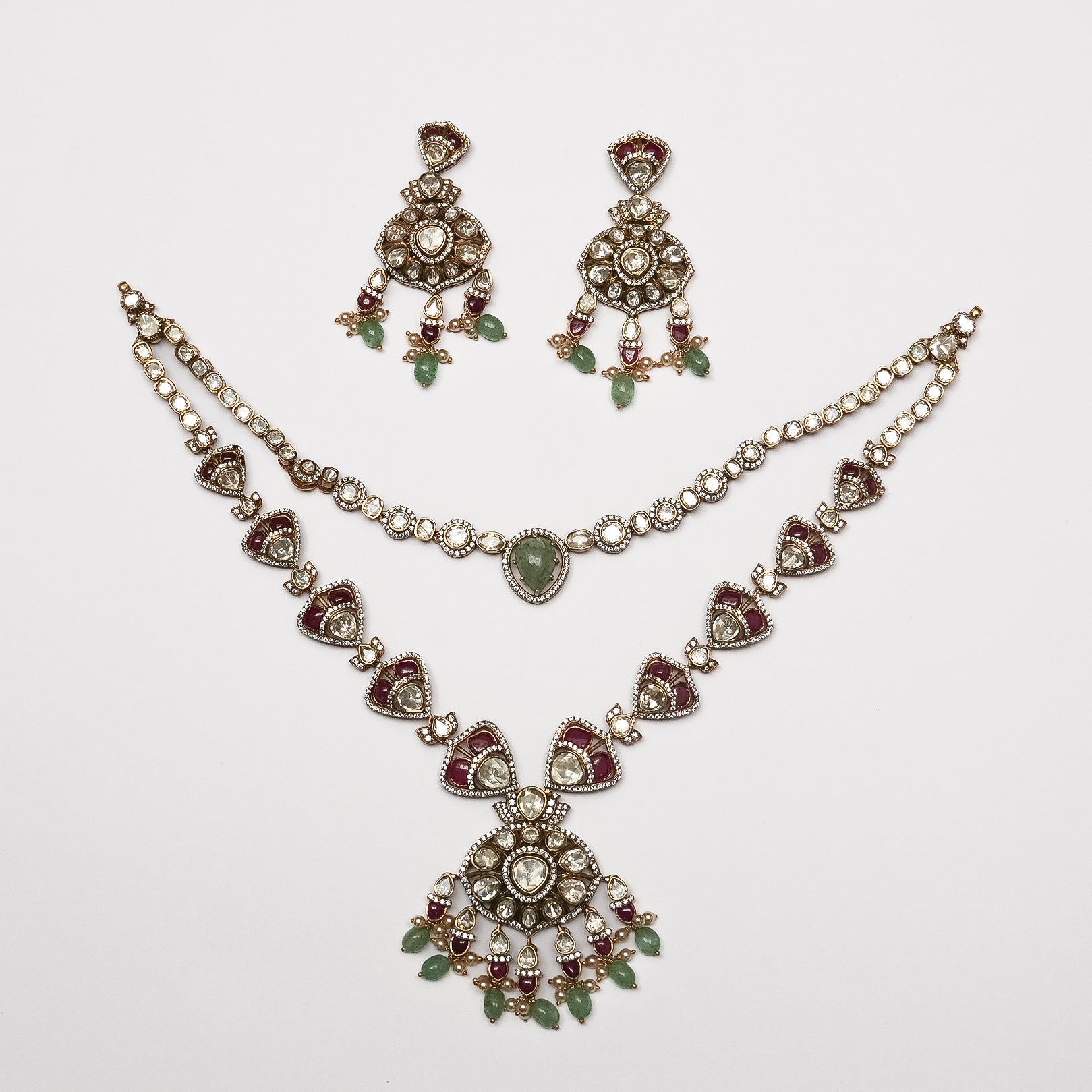 Devanshi Necklace Set - Saroki jewels