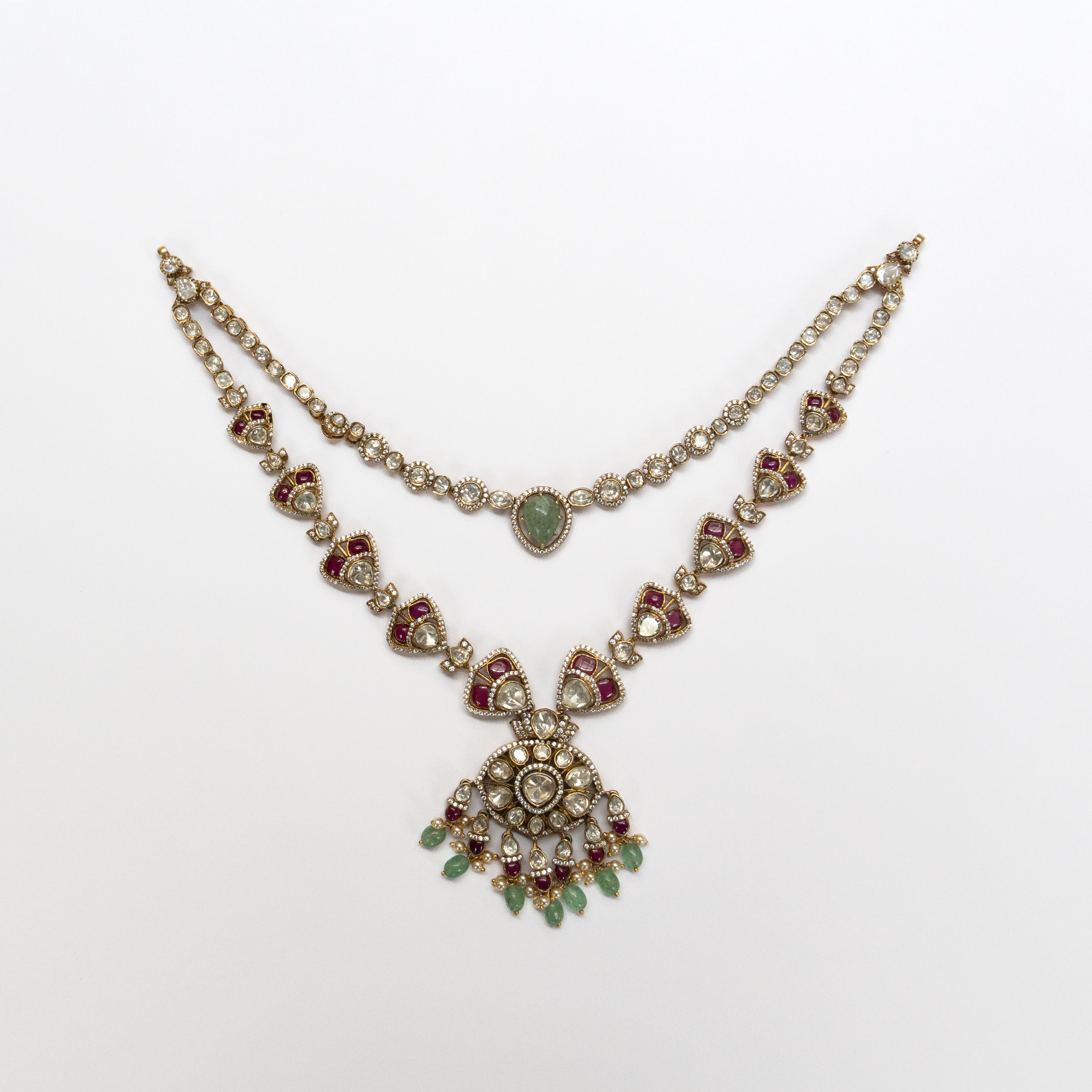 Devanshi Necklace Set - Saroki jewels