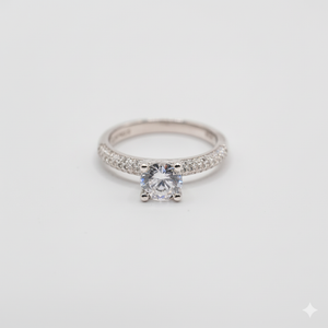 The Solitaire Crown Ring - Saroki jewels