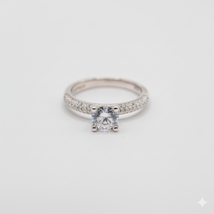 The Solitaire Crown Ring - Saroki jewels