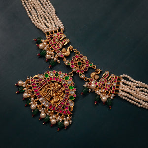 Vrindavan Leela Temple Necklace - Saroki jewels