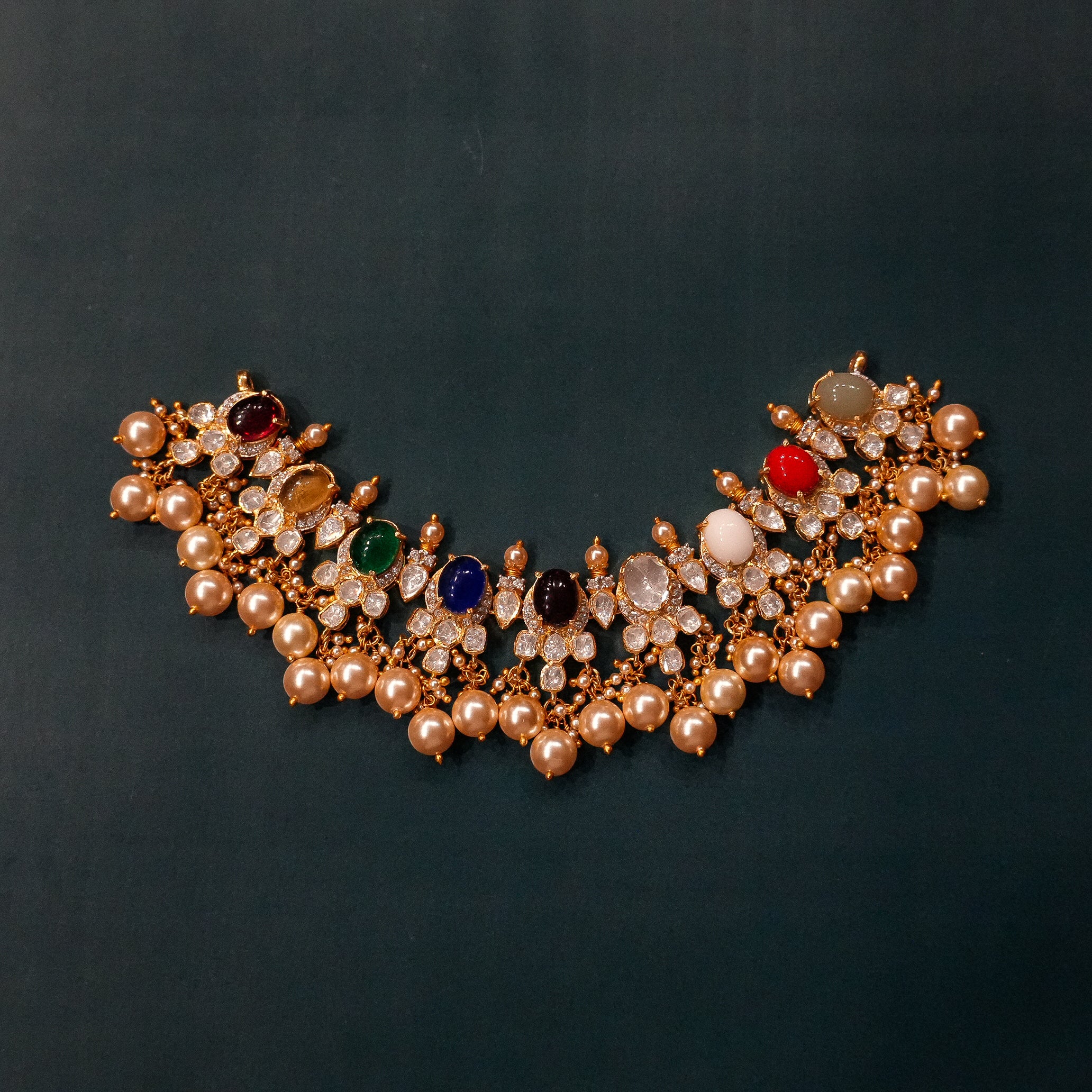Royal Navratna Necklace - Saroki jewels