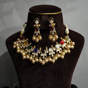 Royal Navratna Necklace - Saroki jewels