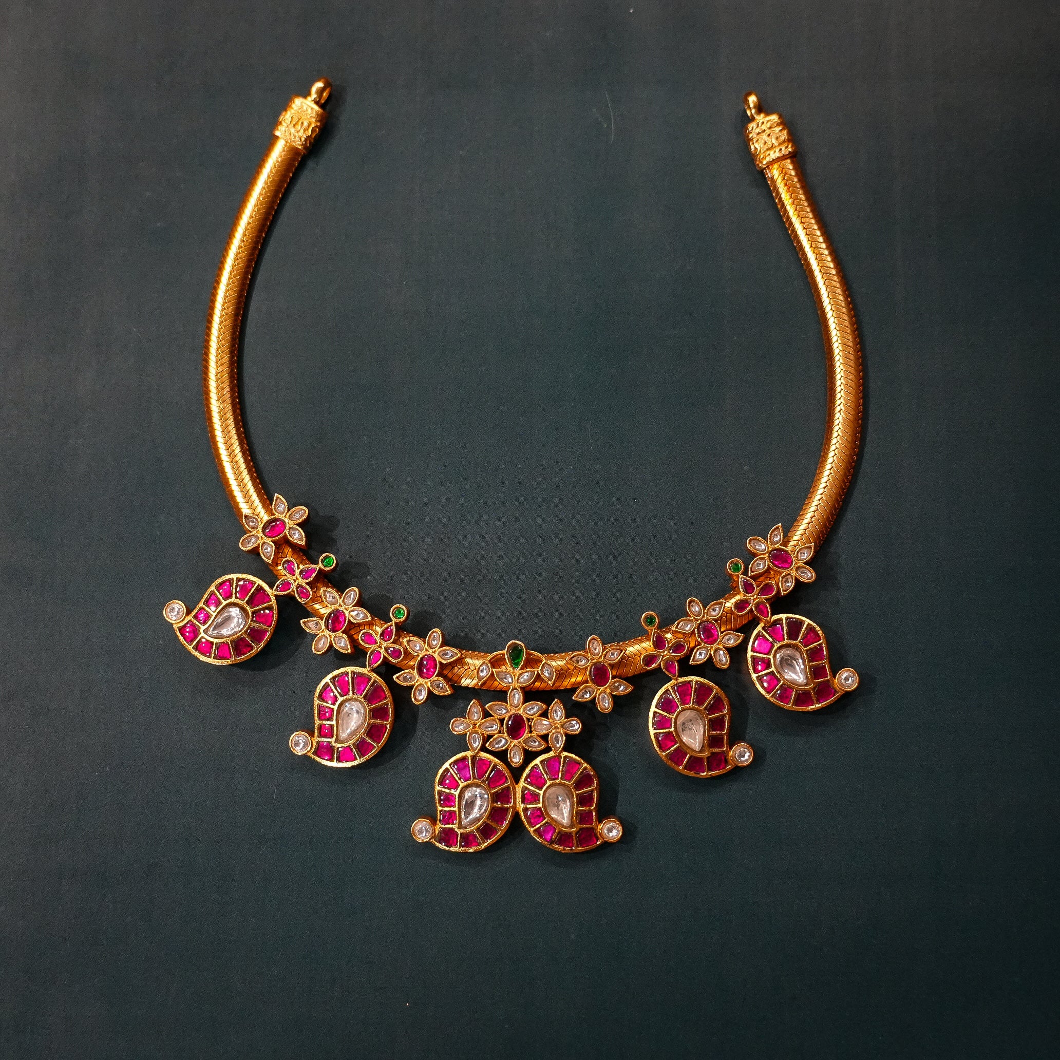 Meera Jadau Kundan Necklace - Saroki jewels