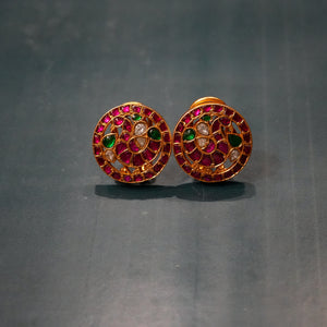 Phoolmani Kundan earrings - Saroki jewels